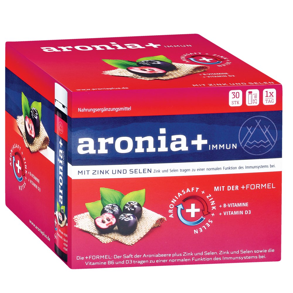 ARONIA+ IMMUN Monatspackung Trinkampullen