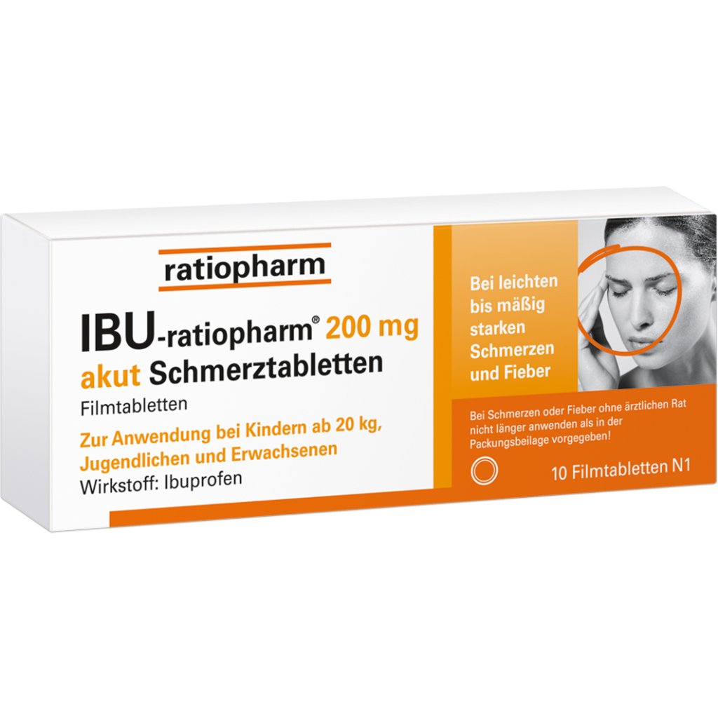 IBU-RATIOPHARM 200 mg akut Schmerztbl.Filmtabl.