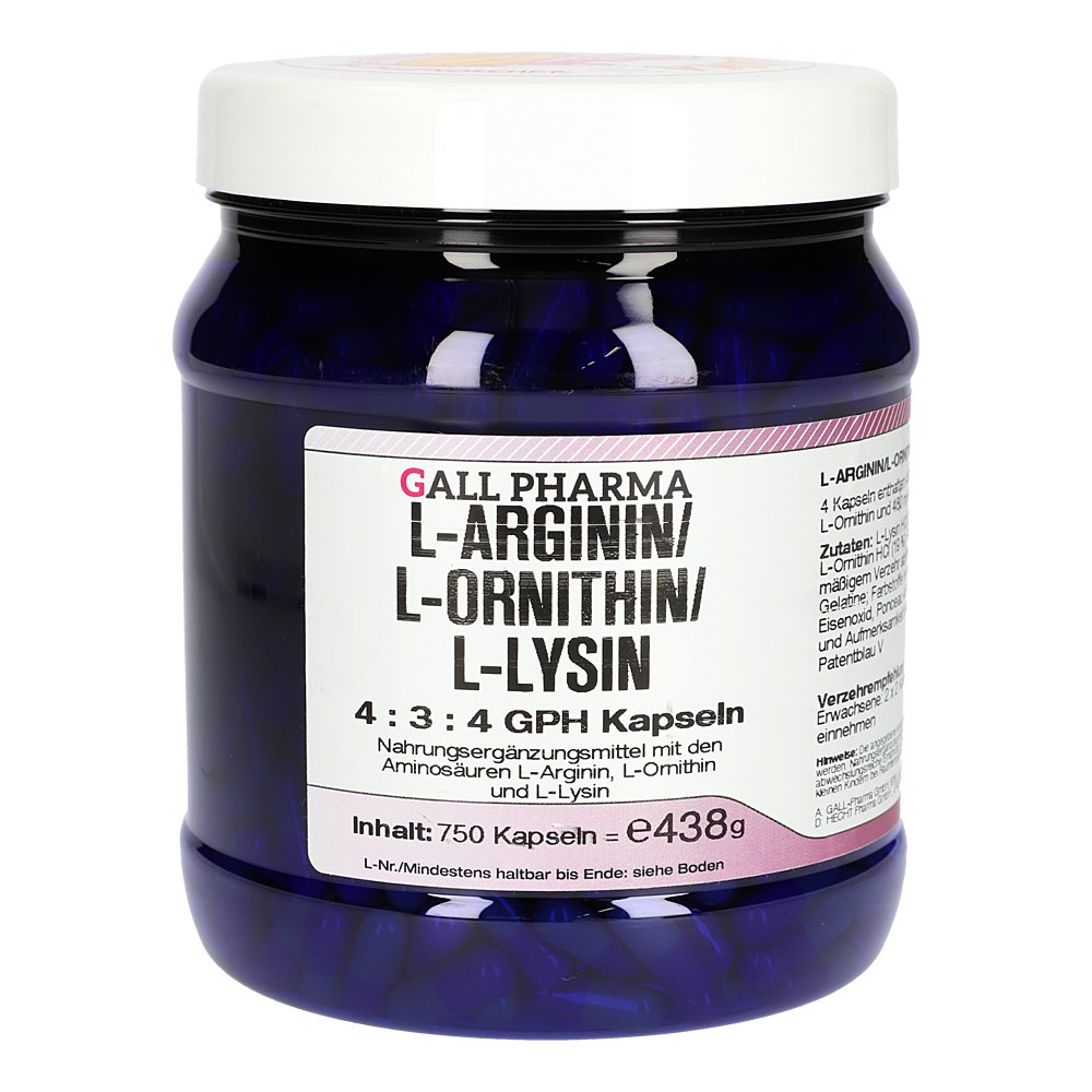 L-ARGININ/L-ORNITHIN/L-Lysin 4:3:4 GPH Kapseln