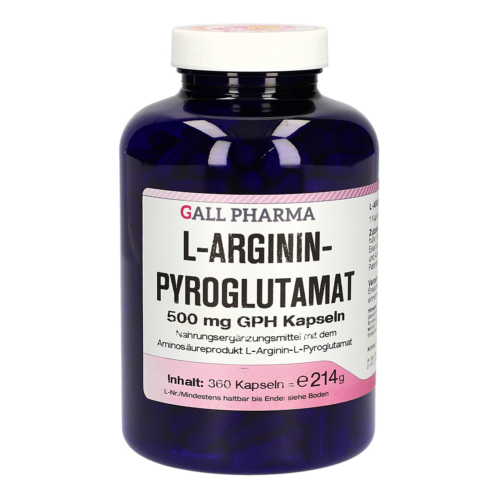 L-ARGININPYROGLUTAMAT 500 mg GPH Kapseln