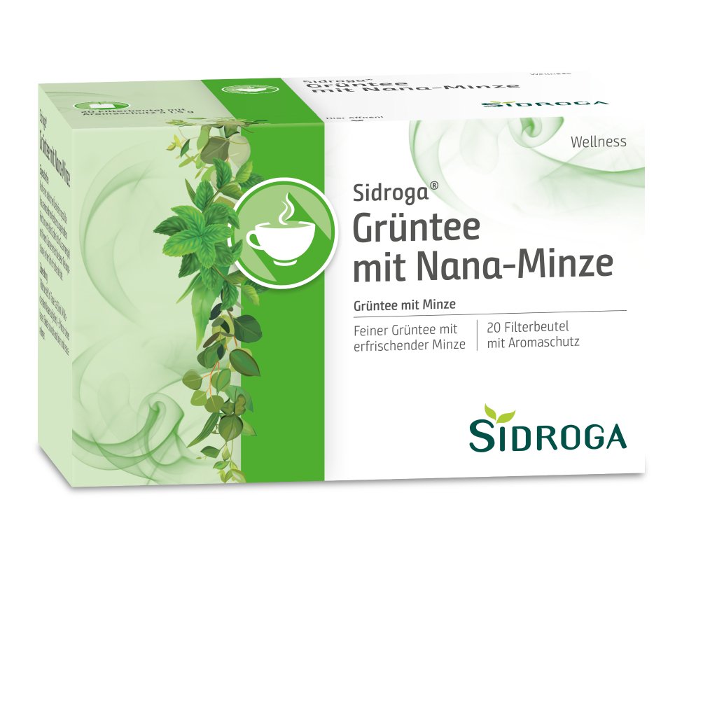 SIDROGA Wellness Grüntee m. Nana-Minze Filterb.