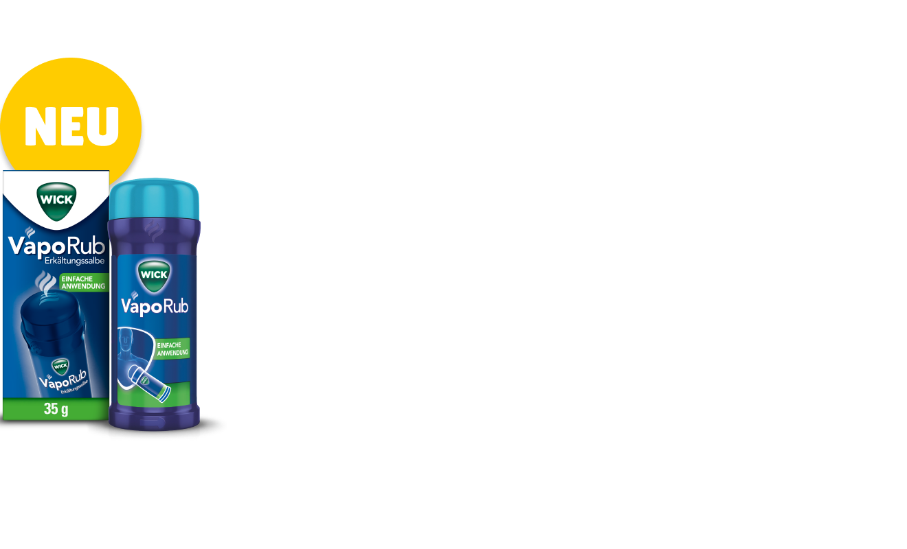 Anzeige für Wick VapoRub Stick Neu