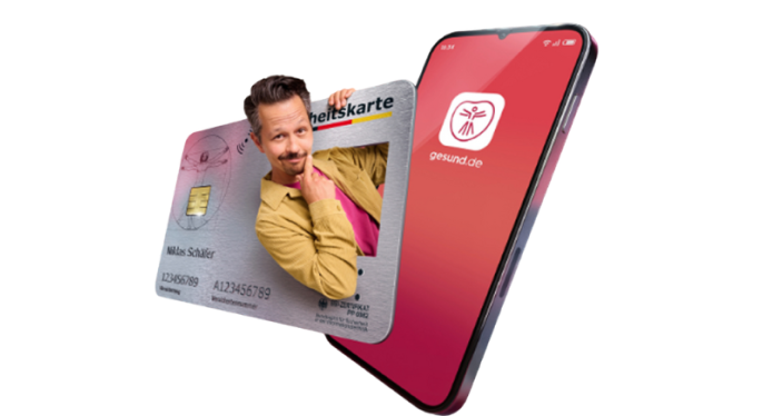 Anzeige: Gesundheitskarte mit der gesund.de App verbinden
